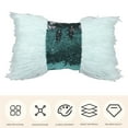 thumbnail image 3 of Mdesiwst Sequin Pillow Cover Sequin Long Plush Splicing Throw Pillow Cover Decorative Pillow Case Warm Gift Pillow Cover, 3 of 6