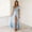 03-Dark Blue, variant on Women's Boho Floral Wrap Maxi Dress, V Neck Ruffle Sleeve Split Long Dress, Tie Waist Casual Vacation Beach Party Dress for Women 02-Blue XXL