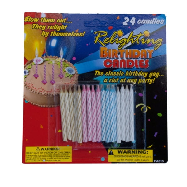 Relighting Birthday Candles (Pack Of 24)