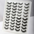 thumbnail image 3 of Lashes Mink Natural Look Cat Eye Wispy False Eyelashes Think Volume Long Fake Eye Lashes Pack 3D Strip Faux Mink Eyelashes 14 Pairs, 3 of 15