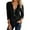 Black, variant on Shachafan Knit Zip Front Round Neck Pullover T Shirt Soft Casual Loose Fit Top For Everyday Wear Comfortable Stylish Basic Tee T Shirt Women Blank