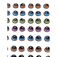 thumbnail image 3 of Ojos 3d Resinados 125 Pares Lm-09 De 5mm P/pasta Flexible, 3 of 4