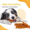 thumbnail image 5 of iPaw Turkey Dog Treats, All Natural Human Grade Dog Treat, Suitable for Training chew,  Hypoallergenic, Rawhide Alternative,Braided Stick (Sweet Potato), 5 of 7