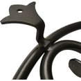 thumbnail image 3 of 12" Round Ornament Speakeasy/Grill for Gates, Doors, Walls - Wrought Iron, Powder Coated Black - DHOSG-02, 3 of 5