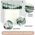 thumbnail image 2 of 2 Pack Valances Window Treatments, Misty Forest Green Nature Tree Mountain Blackout Drapes Adjustable Curtain Valances for Windows Living Room Kitchen Over Sink, 18x52 Inch Rod Pocket Valances, 2 of 6
