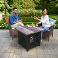 thumbnail image 3 of Endless Summer Nate  30" Square Outdoor UV Printed LP Gas Fire Pit​ Table, 3 of 12