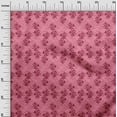 thumbnail image 2 of oneOone Georgette Viscose Fabric Leaves & Floral Block Printed Fabric 1 Yard 42 Inch Wide, 2 of 4