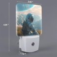 thumbnail image 2 of Sikiie Astronaut Contemplating Planet Led Night Light, Warm White,Cool White Lights for Bathroom,Hallway,Bedroom, Kids Room-US, 2 of 7