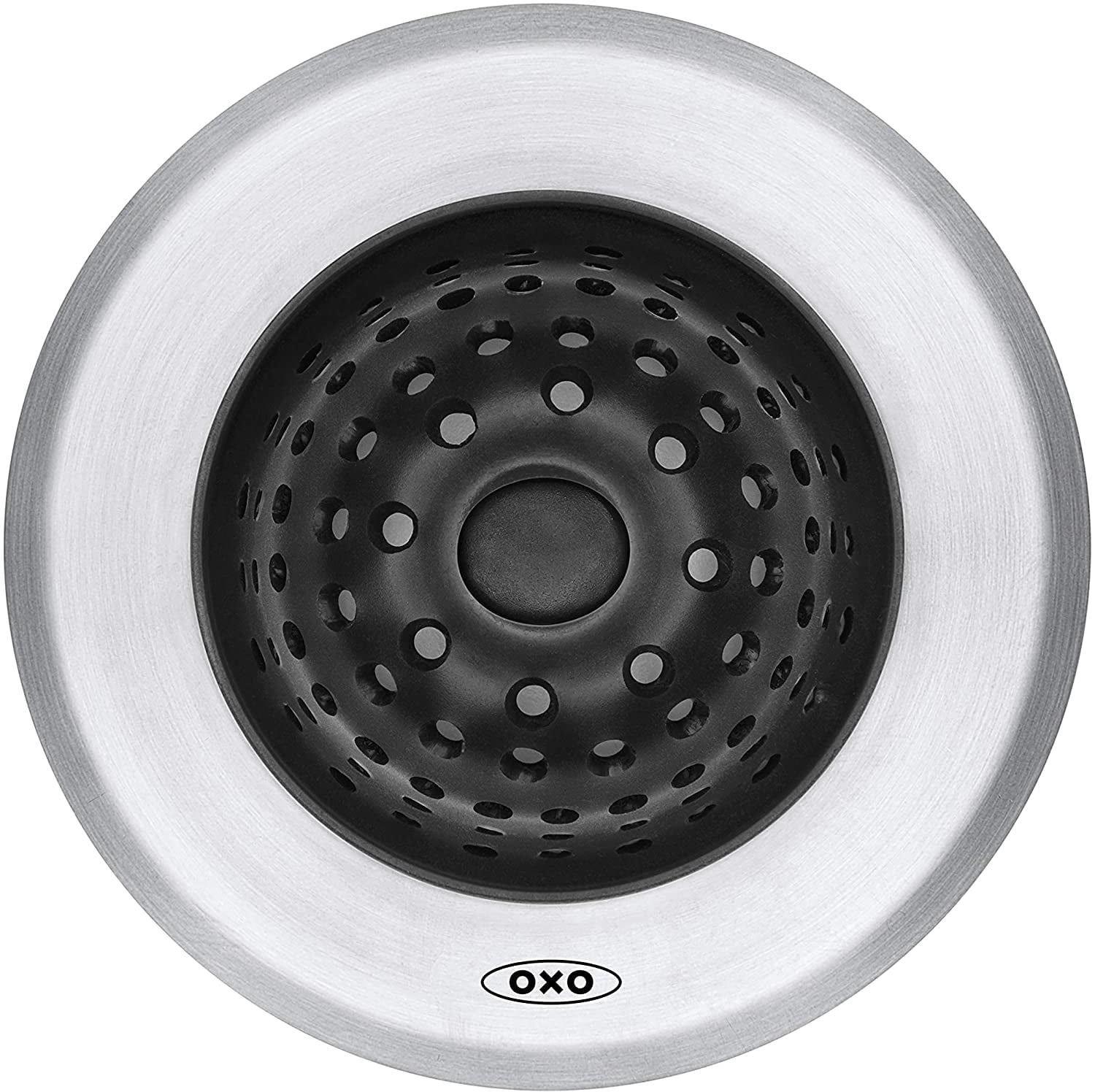  OXO Good Grips 2-in-1 Sink Strainer Stopper, Black : Tools &  Home Improvement