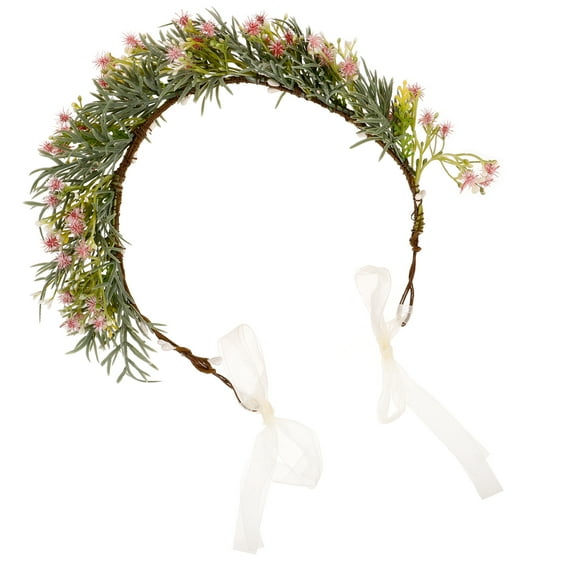 FRCOLOR Multi Color Flower Crown for Women Ideal for Weddings and Gatherings Plastic Resin Floral Headband