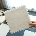 thumbnail image 2 of 10Pcs/Set Puzzle Carpet Shaggy Easy Installation Square Fluffy Carpet Tiles Plush Area Rug for Parlor, 2 of 7