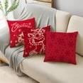 thumbnail image 4 of Fundas de almohada navideñas para el día de la nieve, 40/45/50cm, corona de Adviento, adornos de bolas de árbol, funda de almohada para sofá, decoración del hogar, 4 of 4
