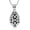 Silver-Black, variant on Mini Urn Cremation Urn Pendant Necklace Hollow Jar Urn Necklace for Ashes Teardrop Keepsake Necklaces Memorial Jewelry Gift for Loss of Loved One
