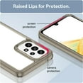 thumbnail image 4 of Case for Samsung Galaxy A33 Case Slim Dropproof [Defend from Drop/Scratch/Slip/Fingerprint] Clear Acrylic Hard Back Soft TPU Bumper Hybrid Phone Cover for Samsung A33 5G-Crystal Black, 4 of 16