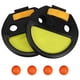 thumbnail image 1 of Children's Hand Catching Ball Racket Parent-child Outdoor Sports Toy Racket Throwing Ball Table Tennis Hand Clip (1 Set 2pcs Racket 4pcs Balls Yellow), 1 of 4