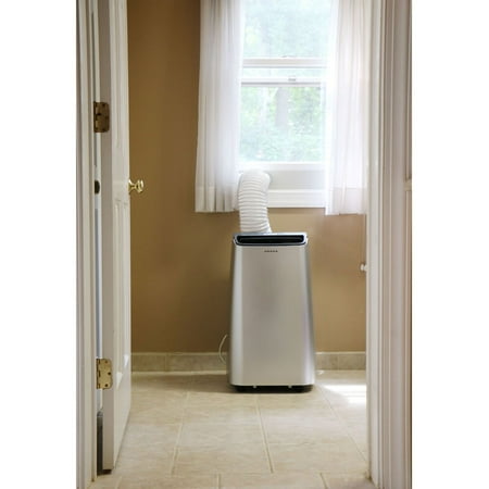 Amana - 450 Sq. Ft. Portable Air Conditioner - Silver/Gray