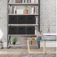 thumbnail image 2 of Bidones de almacenamiento SIMPLE HOUSEWARE, cubos plegables, 28 cm, color negro, paquete de 6, 2 of 7