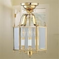 thumbnail image 1 of Livex 4403-02 Home Basics Ceiling Mount-Chain Hanging Light- Polished Brass, 1 of 4