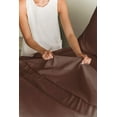 thumbnail image 4 of CGK Linens 4-Piece Extra Deep Pocket Sheet Set - King Size Breathable & Cooling Bed Sheets Fits 18"-24" Mattresses, Brown, 4 of 7