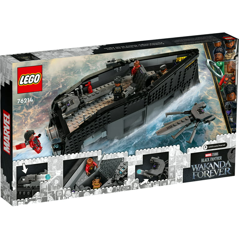 LEGO Marvel Black Panther: War on the Water, 76214 Wakanda Forever  Buildable Boat Toy for Kids with 2 Drones, Avengers, Super Hero Underwater  Adventures 