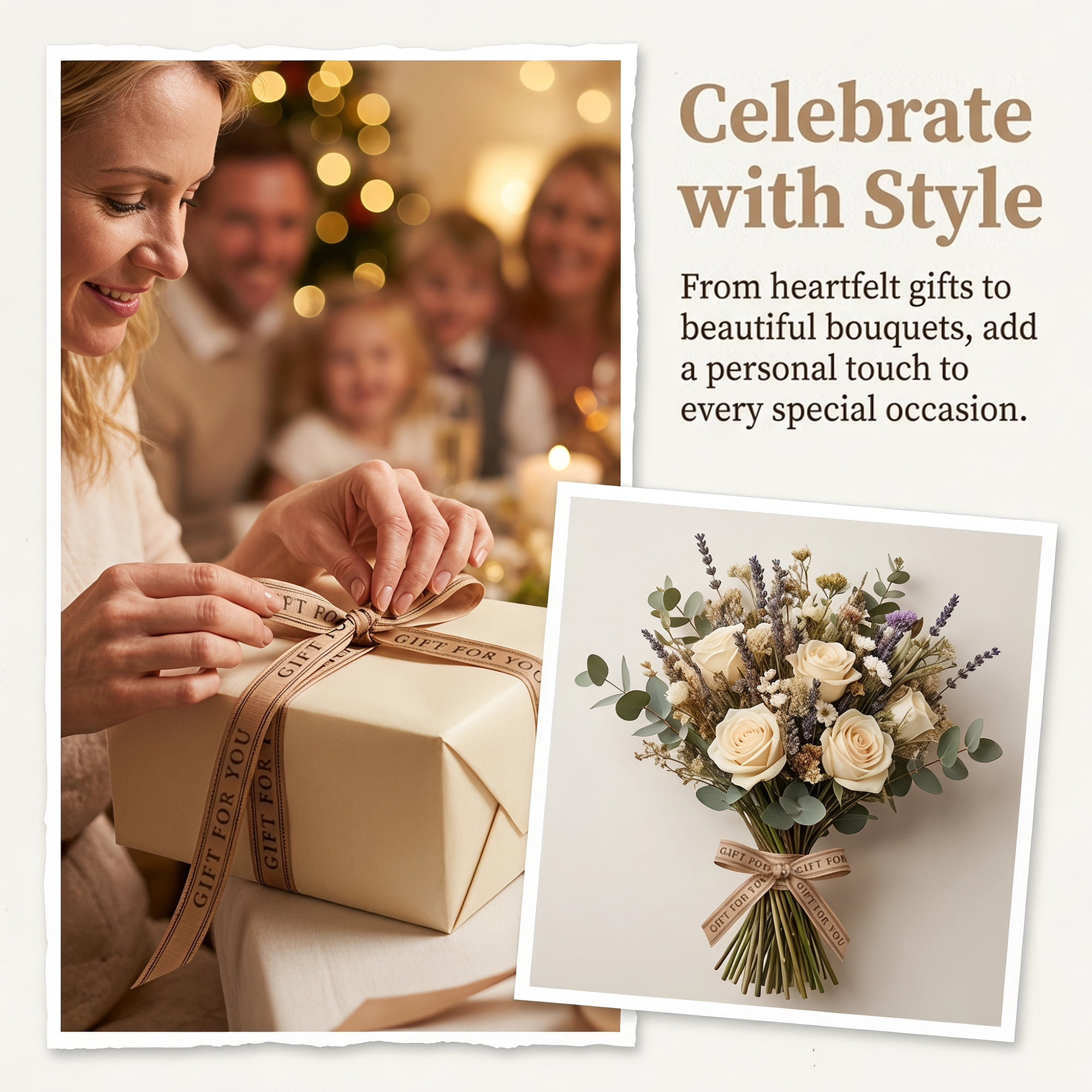 Unique Bargains Gift Wrapping Ribbon for Multi-Purpose Crafts and Creative Projects Khaki