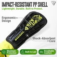 thumbnail image 2 of Vizari Malaga Shin Guards with Ankle Protection for Kids, Youth, and Adults | Lightweight Soccer Pads for Boys and Girls Ages 3+ - BLACK/YELLOW, XS, 2 of 7