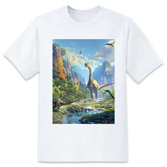 Oversize Blouse For WomenScenery Loose Fit Summer Casual Tees 5-XL