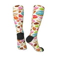 thumbnail image 4 of Balery Color Donut Fun Novelty Socks Men'S Women'S Crew Socks Funny Crazy Novelty Socks Quirky And Cool Socks, 4 of 9
