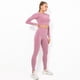thumbnail image 1 of Ropa de yoga Conjunto de deportes de gimnasio femenino Ropa de entrenamiento Top corto de fitness de manga larga METRO Colcomx  Yoga Sport Suit Mujeres, 1 of 8