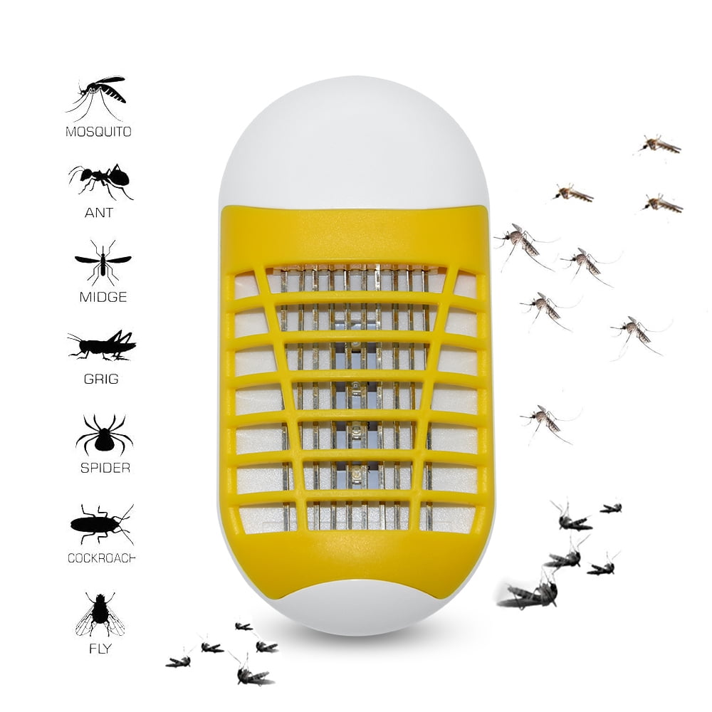 Details about   Electric Shock Fly Bug Zapper Mosquito Insect Killer Lamp UV LED Light Pest Trap 