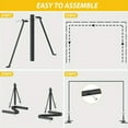 thumbnail image 6 of 10x7 FT Balloon Arch Stand Kit - Adjustable Metal Backdrop Stand with Square Frame for Party, Wedding & Studio Photography, Black, 6 of 6