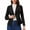 Black, variant on Women Suede Jacket Cropped Trench Coats Lapel Collar Outwear Button Cardigan Tunic Tops Faux Leather Peacoat Casual Long Sleeve Tops Vintage Clothes Open Front Coat Fall Fashion Clothing