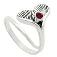 thumbnail image 3 of Mermaid Tail - Lab Created Ruby 925 Sterling Silver Ring s.8.5 Jewelry R-1070 AGR1001_F_8.5, 3 of 6