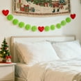 thumbnail image 5 of 78" Lime Green Pom Pom Christmas Garland – Fuzzy Fluffy Ball Garland for Holiday Tree, Mantel, Fireplace, Wall, Window & Party Decorations, Vibrant Festive Home Display, 5 of 5