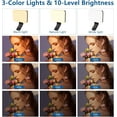 thumbnail image 3 of ALTSON 60 LED Luz portátil para selfie con clip y adaptador de trípode para cámara, iluminación recargable de 2200mAh CRI 97+, 3 modos de luz para teléfono, , cámara web, portátil, foto, 3 of 6