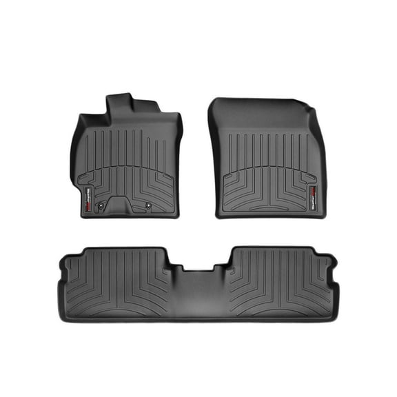 WeatherTech Custom Fit FloorLiners compatible with 2008-2012 Scion xB - 1st & 2nd Row, Black