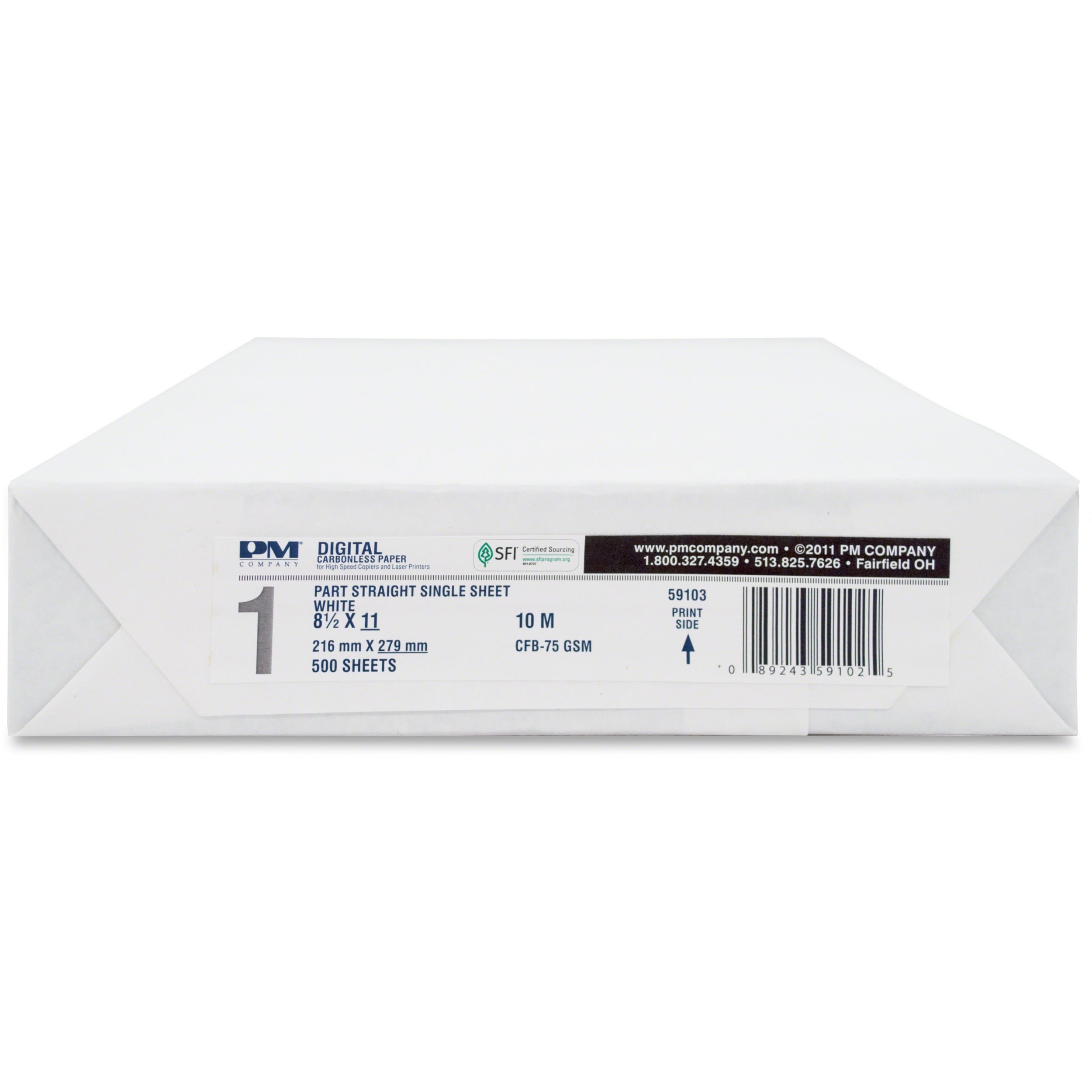 Digital Carbonless Paper, 1-Part, 8.5 X 11, White, 2, 500/Carton