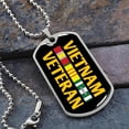 thumbnail image 2 of Vietnam Veteran dog tag - Graphic Military Dog Tag Necklace (Optional Personalized Engraving), 2 of 5