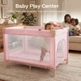 thumbnail image 5 of HARPPA Pack and Play with Bassinet,Portable Infant Playard & Playpen for Gril,Pink, 5 of 8