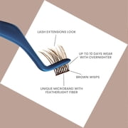Kiss Falscara False Eyelashes, Lash Extensions, 10mm-14mm, Brown, 24 Lash Clusters