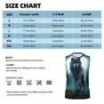 thumbnail image 6 of Uemuo Wolf Pattern Men's Sleeveless T-Shirt,Muscle Athletic Tank Top, Moisture-wicking Quick-dry Breathable Classic Tee Top for Gym Run Outdoor Sports-Medium, 6 of 8