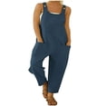 thumbnail image 1 of Combinaisons pour Femmes Sans Manches Dos Nu Bretelles Spaghetti Pantalon Large, 1 of 5