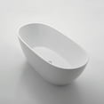 thumbnail image 2 of Eviva Clair 60" Freestanding White Acrylic Bathtub, 2 of 2