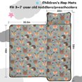 thumbnail image 5 of Hedgehog and Deer Grey Pattern Teens Toddler Nap Mat with Pillow, Sleeping Mat Bag for Preschool Daycare 59"x22", 5 of 6