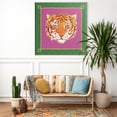 thumbnail image 3 of Stupell Industries Eclectic Bordered Exotic Tiger Portrait Canvas Art, 36 x 36, by Karolina Sato, 3 of 8