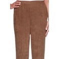 thumbnail image 2 of Alfred Dunner Women's Dress Pants Faux Suede Pants Brown Size 14P, 2 of 3