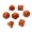 Sevensuits, variant on Ruby Crystal Dice Hand-Carved Gemstone Dice D4 D6 D8 D10 D12 D20 Percentile or 7PCS Polyhedral Set for DnD & Tabletop RPG