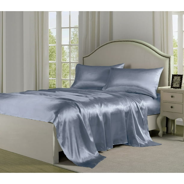 Satin Charmeuse Silky Sheet Set Collection By Levinsohn Walmart Com Walmart Com
