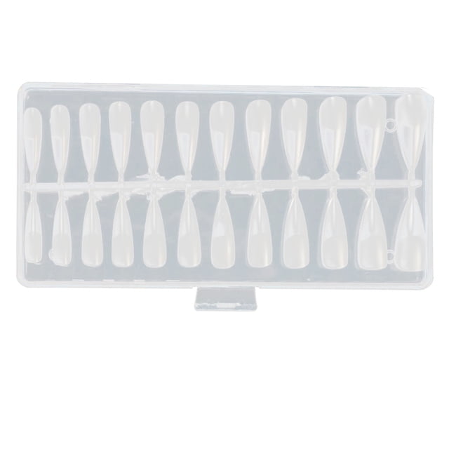 Uñas 120 Piezas Tubo De Agua Transparente Uñas Uñas Transparente Cobertura Total Presionado En Las Uñas Para DIY Uñas Práctica De Salón De Uñas