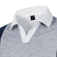 thumbnail image 3 of Golf Shirts for Men with Collared Short Sleeve V Neck Tees Tops Mens Casual Color Block Pullover Slim Breathable Business Work Tshirts Shirt, 3 of 4